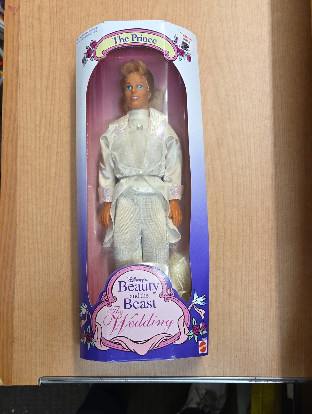Vintage Disney's  Beauty and the Beast The Wedding Prince Doll 1993 Mattel NIB
